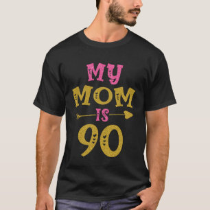 Hört 90. Geburtstag für Mama von Son Daughter T-Shirt