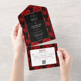 Hört alles in einer Hochzeitsfeier All In One Einladung