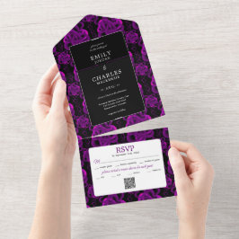 Hört alles in einer Hochzeitsfeier All In One Einladung