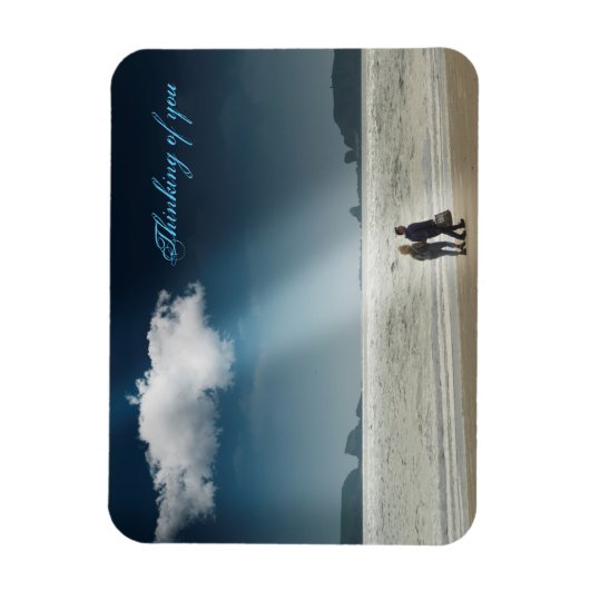 Hört an einem Strand. Magnet (Vertikal)