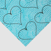 Hört auf dem Testpapier für den blauen Strick Seidenpapier (Detail)