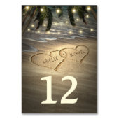 Hört auf den Skandinavien Hochzeitskarten der Tisc Tischnummer (Vorderseite)