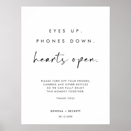 Hört auf, die Hörer öffnen die Zeremonie ohne Stec Poster (Vorne)