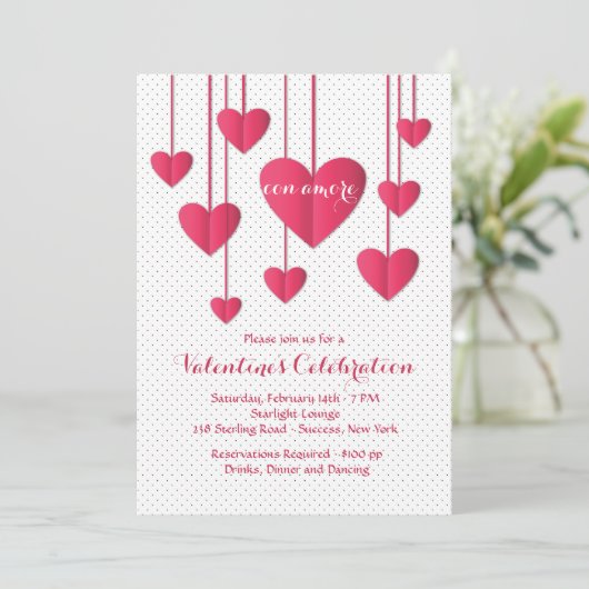 Hört auf eine String-Con mehr Einladung (Stehend Vorderseite)