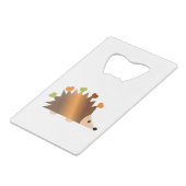 Hört auf einem Igel Geldbeutel Flaschenöffner (Vorderseite Schrägansicht)