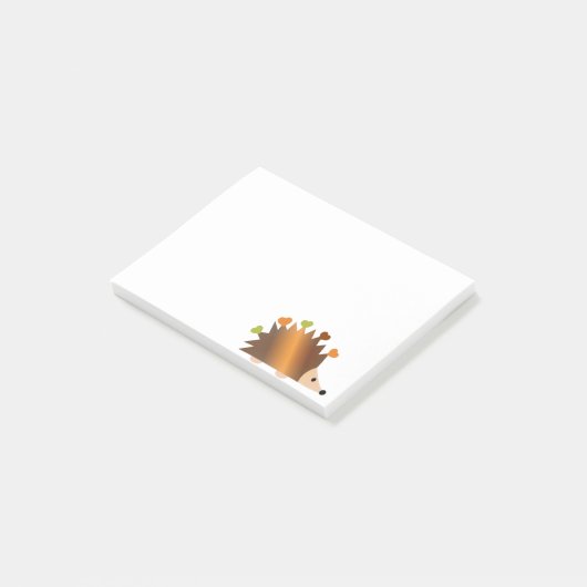 Hört auf einem Igel Post-it Klebezettel (angewinkelt)