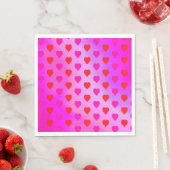 Hört auf einem rosa Hintergrund Serviette (Beispiel)