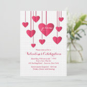 Hört auf einer String-Con Amore Einladung (Stehend Vorderseite)