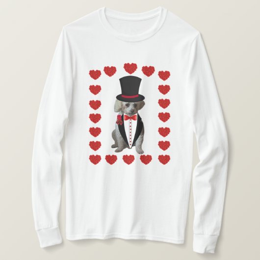 Hört auf Feuer für euch Poodle Ladys Thirt T-Shirt (Design vorne)