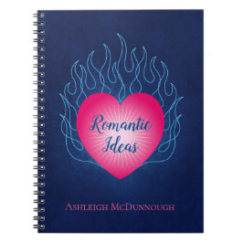 Hört auf Feuer Romantische Ideen Notizblock