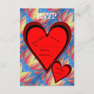Hört auf Feuer Romantischer Valentinstag UAWG RSVP Karte