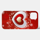 Hört auf rotem Hintergrund Case-Mate iPhone Hülle (Rückseite (Horizontal))