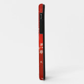 Hört auf rotem Hintergrund Case-Mate iPhone Hülle (Hinten/Links)