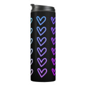 Hört auf schwarz 18 oz Tumbler Thermosbecher (Nach rechts gedreht)
