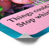 Hört auf zu jammern, beginnt inspirierendes Poster (Ecke)