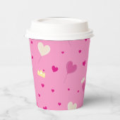 Hört Ballon und Kronen. Pappbecher (Links)