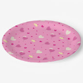 Hört Ballon und Kronen. Pappteller (Schrägansicht)