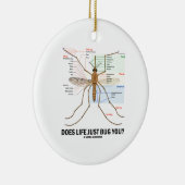 Hört das Leben Sie gerade ab? (Moskito-Anatomie) Keramikornament (Rechts)