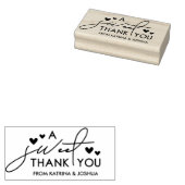 Hört eine süße Gastgeschenk Hochzeit, danke Gummistempel (Stempel)