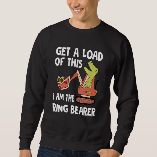 Hört Euch Das An Ich Bin Der Ringträger Hochzeit Sweatshirt (Vorderseite)