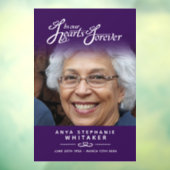 Hört ewig Beerdigung Tribut Gedenkstätte lila Fensteraufkleber (Blatt 3)