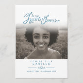 Hört ewig Beerdigungsservice Programm blau grau (Vorderseite)