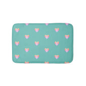 Hört Hübsche moderne Imitate Iridescent Pink Aquam Badematte (Vorderseite)