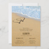 Hört im Sand Summer Beach Brautparty Einladung (Vorderseite)