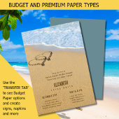 Hört im Sand Summer Beach Brautparty Einladung