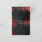 Hört im Sandstrand Hochzeitstisch am Strand Dankeskarte (Innenseite)