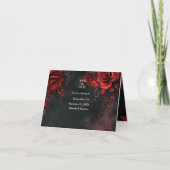 Hört im Sandstrand Hochzeitstisch am Strand Dankeskarte (Vorderseite)