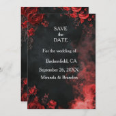 Hört im Sandstrand Hochzeitstisch am Strand Einladung (Vorne/Hinten)