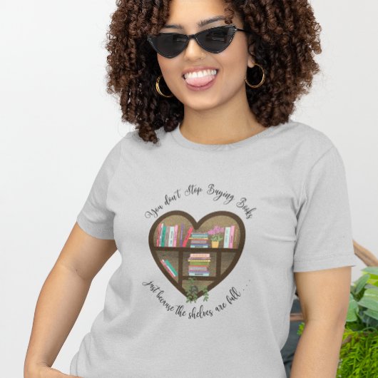 Hört in der virtuellen Bibliothek "Hört nicht auf, T-Shirt