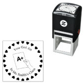 Hört in einem Kreis, Lehrer Hand A+ Permastempel (Beispiel)