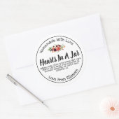 Hört in einer Bombe mit Jar Bath Runder Aufkleber (Umschlag)