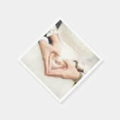 Hört in unseren Händen Hochzeit Serviette (Ecke)