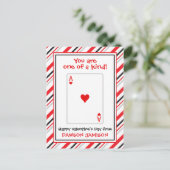 Hört Karten spielen Personalisiert Valentinenkarte (Stehend Vorderseite)