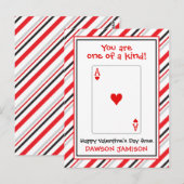 Hört Karten spielen Personalisiert Valentinenkarte (Vorne/Hinten)