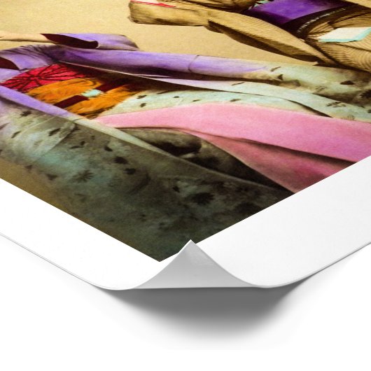 Hört kein Böse, seht kein Böse, sprecht keinen bös Poster (Ecke)