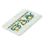 Hört keine bösen Affen Grüntöne Magnet (Linke Seite)