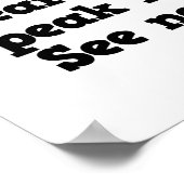 Hört keine bösen Affen Poster (Ecke)