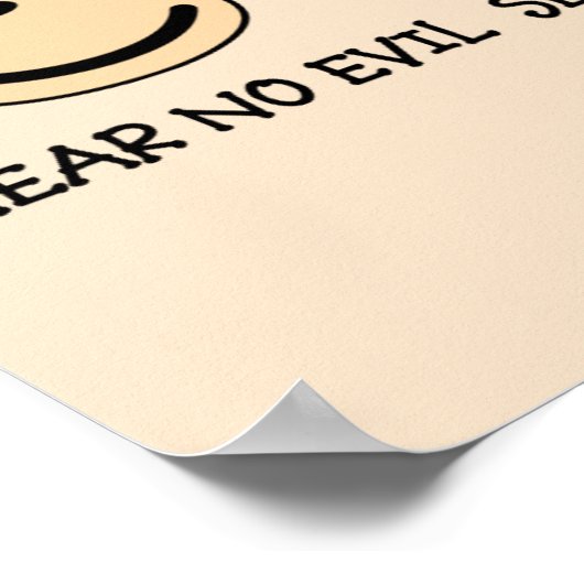 Hört keine bösen Affen Poster (Ecke)