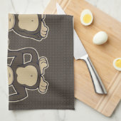 Hört keine bösen Affen Spaß Küchentuch (Viertel Falte)