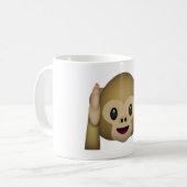 Hört keinen bösen Affen - Emoji Kaffeetasse (Vorderseite Links)