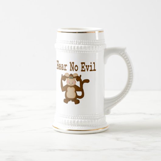 Hört keinen bösen Stein Bierglas (Rechts)