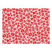 Hört Leopard Muster in Rot auf Blush Fotodruck (Vorne)