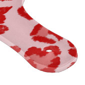 Hört Leopard Muster in Rot auf Blush Schneidebrett (Ecke)