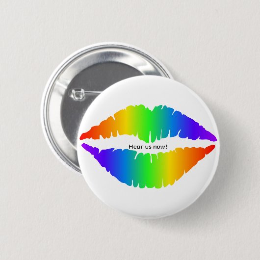 Hört mich jetzt! Design 3 Button (Vorne & Hinten)