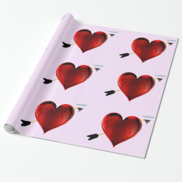 Hört mit Chrome Arrows Pink Wrapping Paper Geschenkpapier
