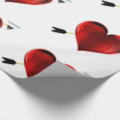 Hört mit Chrome-Pfeilen-Papier Geschenkpapier (Ecke)